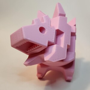 3D Print [LICENSED] Flexi Dino Dinosaur Stego Stegosaurus