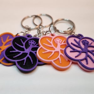 Hibiscus Flower Tropical Beach Keychain Hanger
