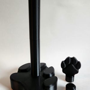 Impressão 3D [LICENÇA] Suporte para toalha de papel com pegada de cachorro e gato com peso oco