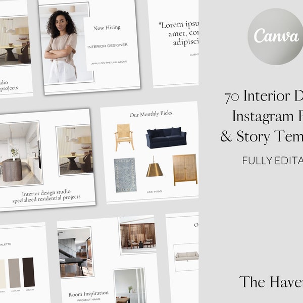 Interior Design Instagram Story Template - Etsy