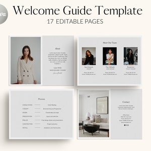 Brookvale Client Welcome Packet Template | Welcome Packet Service | Client Guide Interior | Process | Modern Interior Design Client