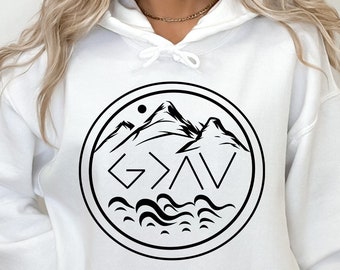 God is Greater Than the Highs and Lows Swetahirt, Christian Sweatshirt, Religious Shirt, God Swetahirt, Christian Gift,God is Greater Hoodie