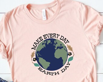 Floral Earth Day Shirt: Save The Planet Tee