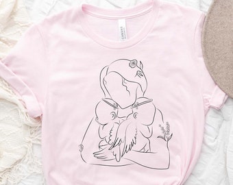 Twin Baby Loss Memorial Shirt: Angel Wings Remembrance Gift