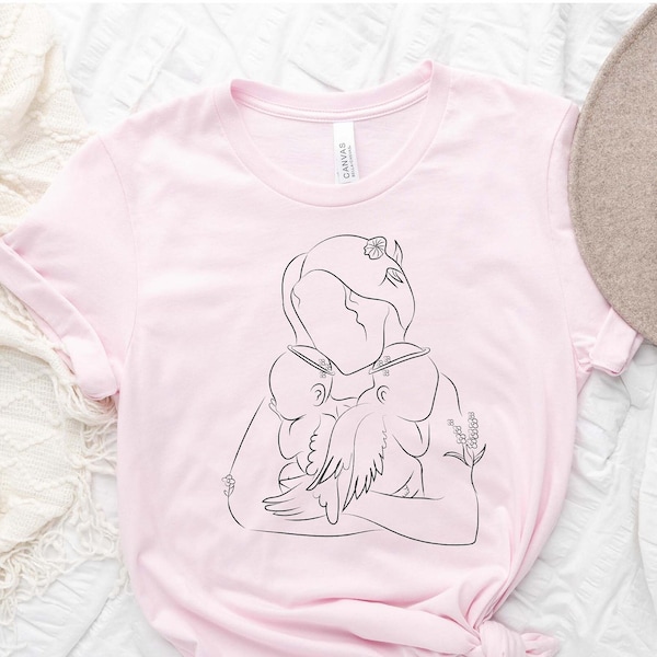 Twin Baby Loss Shirt, Twin Angel Baby Shirt, Baby Memorial Gift, Loss Angel Shirt, Angel Mama Shirt, Infant Loss, Angel Wings Shirt