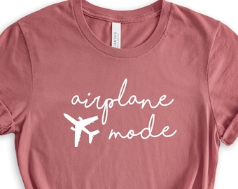 Airplane Mode Shirt: Vacation Travel Tee