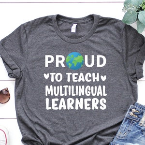 Multilingual Teacher Shirt, Multilingual Gift, English Teacher Gift, Back to School Gift, Teacher Shirt, ESL Teacher Shirt, Gift For ESL