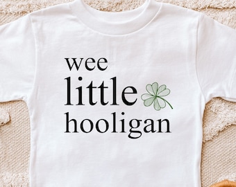 T-shirt pour enfants Wee Little Hooligan : grenouillère amusante pour la Saint-Patrick