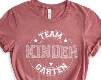 Kindergarten Team Shirt, Teacher Shirt, Teacher Gift, Kindergarten Shirt, Kindergarten Crew, Kindergarten Teacher, Cute Teacher Shirts