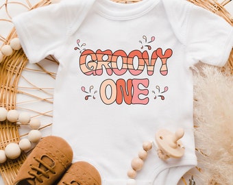 Groovy One Birthday Onesie: Retro First Birthday Outfit