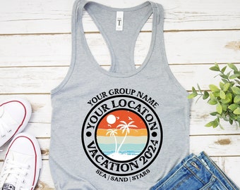 Custom Summer Tanks, Custom Family Vacation Shirt, Family Vacation Shirt, Custom Tank Tops, Personalized Family Shirt, Custom Vacation Tanks