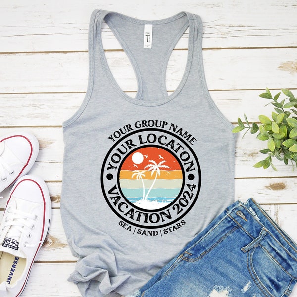 Custom Summer Tanks, Custom Family Vacation Shirt, Family Vacation Shirt, Custom Tank Tops, Personalized Family Shirt, Custom Vacation Tanks