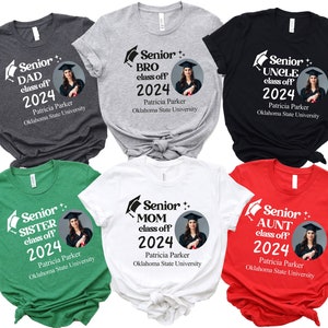 Personalized Senior Family Class of 2025 Graduation Shirt, Custom Senior Shirt, Hat Cap With Name, Senior Mom / Dad Shirt, Family Graduation
