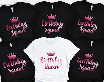 Birthday Squad Shirts, Birthday Party Shirts, Birthday Queen Shirt, Birthday Crew Shirts, Birthday Diva Shirts, Birthday Queen Girl