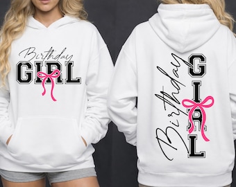 Birthday Girl Sweatshirt, Birthday Girl Hoodie Youth, Coquette Birthday, Princess Shirt