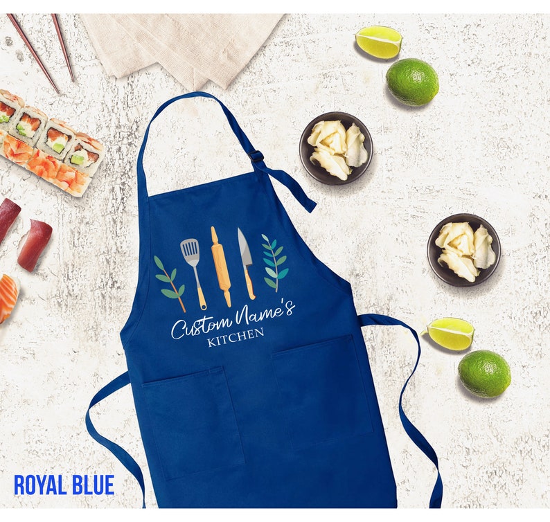 Personalized Apron With Pockets Custom Apron Custom Mens Etsy