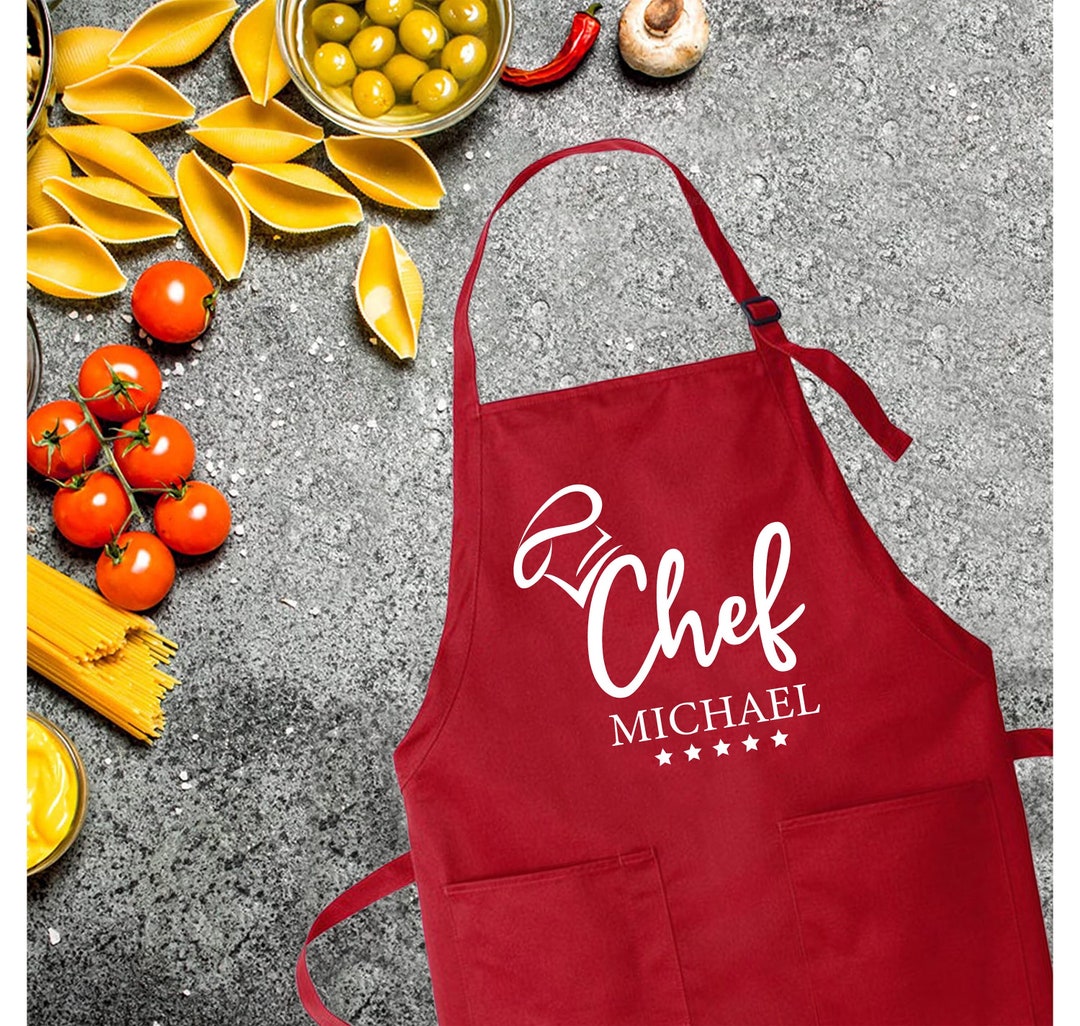 Custom Chef Apron, Custom Name Apron, Personalized Apron, Custom