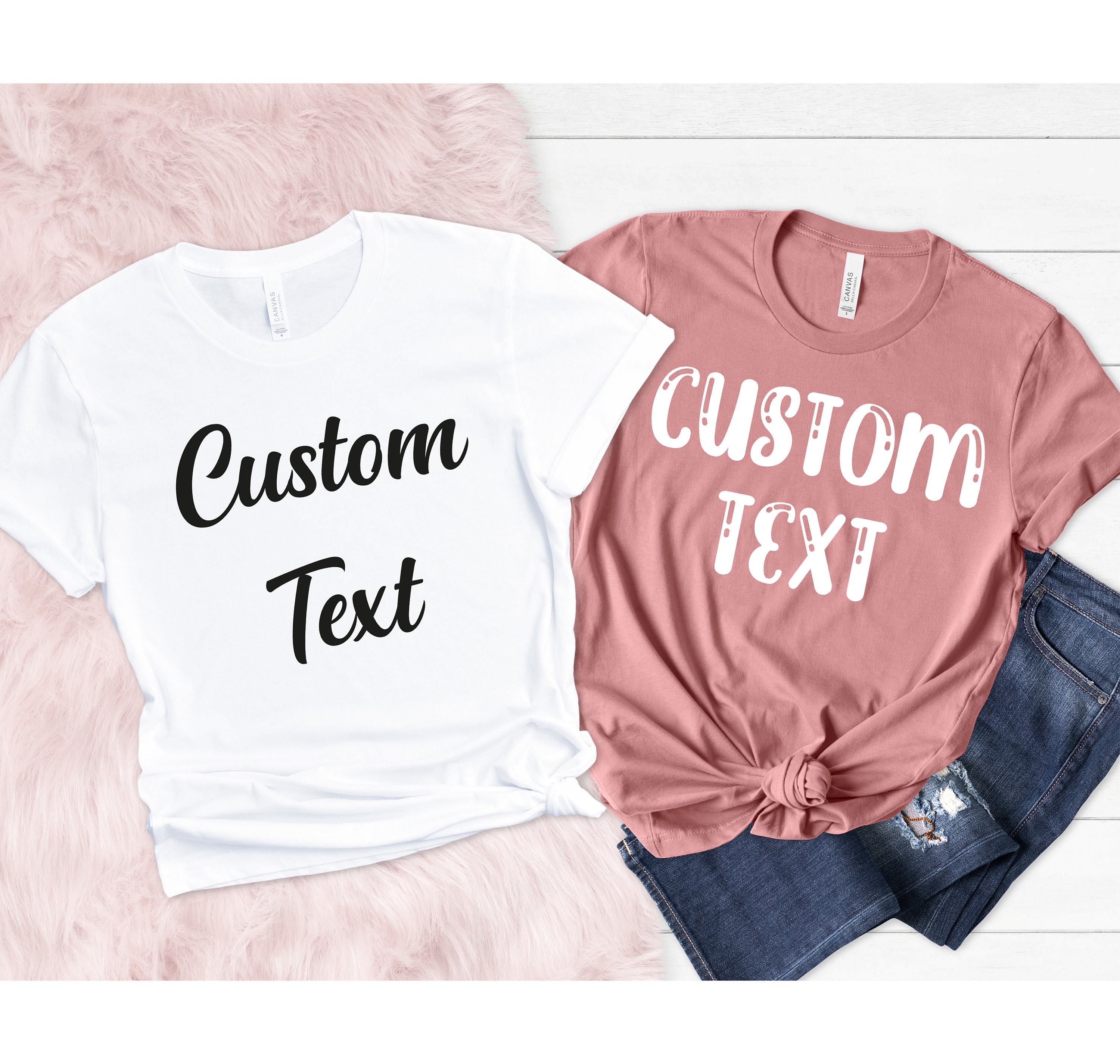 Custom Shirt, Custom Text Shirt, Custom Shirt, Personalized Shirt ...