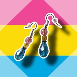 Pansexual Pride - Beaded Earrings