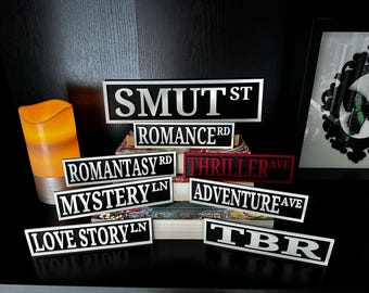 Bookish Street Signs | Library Sign | 3D Printed *Made to Order*
