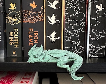 Sleeping Dragon | Fantasy Bookshelf Decor | 3D Print *made to order*