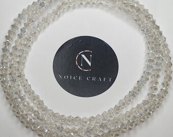 Clear Crystal Elastic Waist bead| African belly chain| Clear beads| Glass waist bead