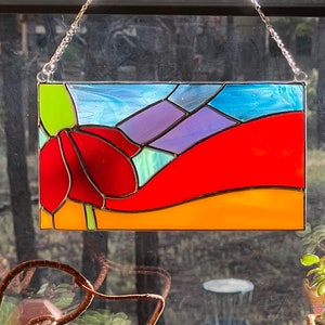Mexican Hat & Peaks Stained Glass