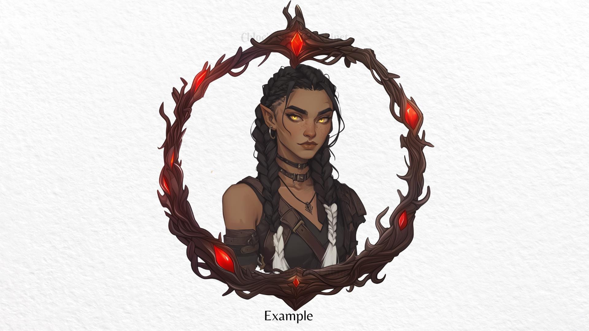 Ruby Rod Dnd Ruby Darkwood Circle Border – Fantasy RPG Token Frame for VTT, Dnd ...