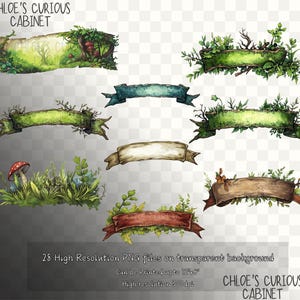 Abenteuer-Themen-Band-Banner PNG, Rollen-leere Etiketten Scrapbooking / dnd-Zeitschriften, Band-Banner-Zeichen, Aquarellkunst für Fantasieaufkleber
