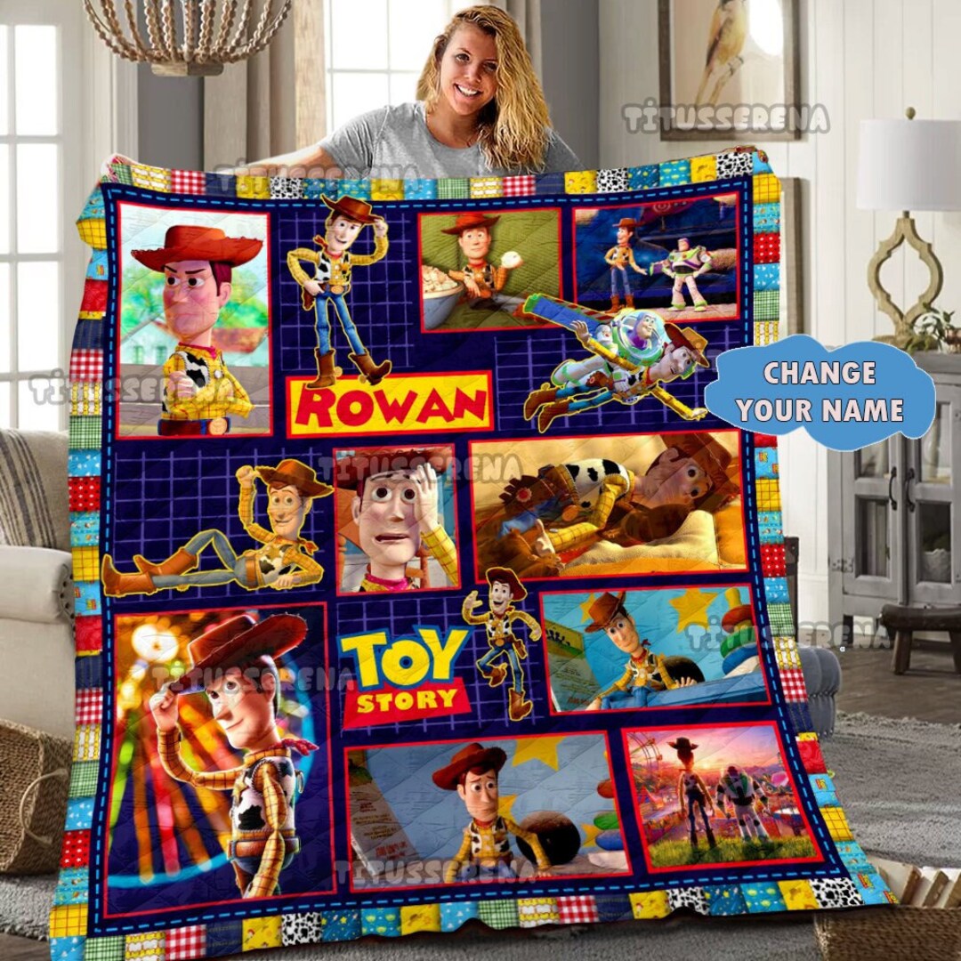 Personalized Toy Story Blanket Toy Story Quilt Blanket Baby Etsy