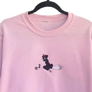 Cute Kiki's! Embroidered Crewneck | Anime Themed Sweatshirt, Pullover, Gift | Delivery Service