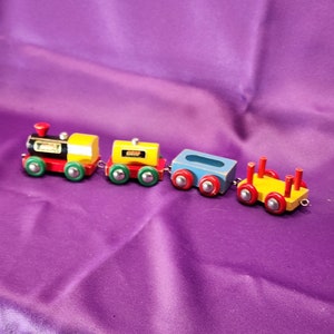 Vintage Swedish Wooden Brio Train Toy