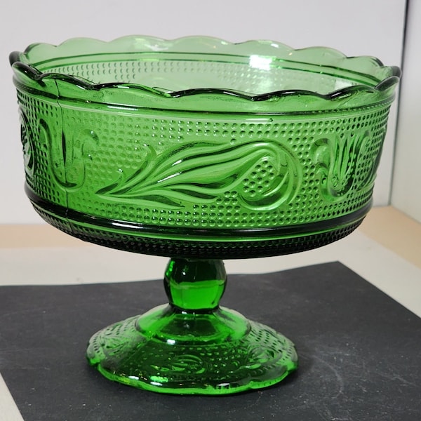 Vintage Cleveland Glass Candy Bowl