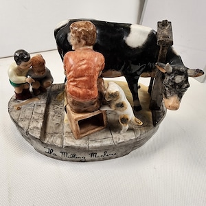 Muller Volkstedt Milking Machine Figurine