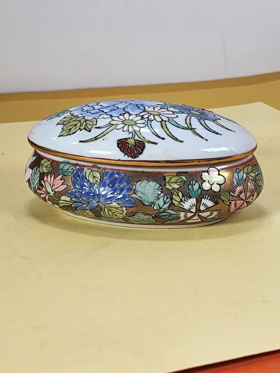 Vintage Chinese Trinket Box - Etsy
