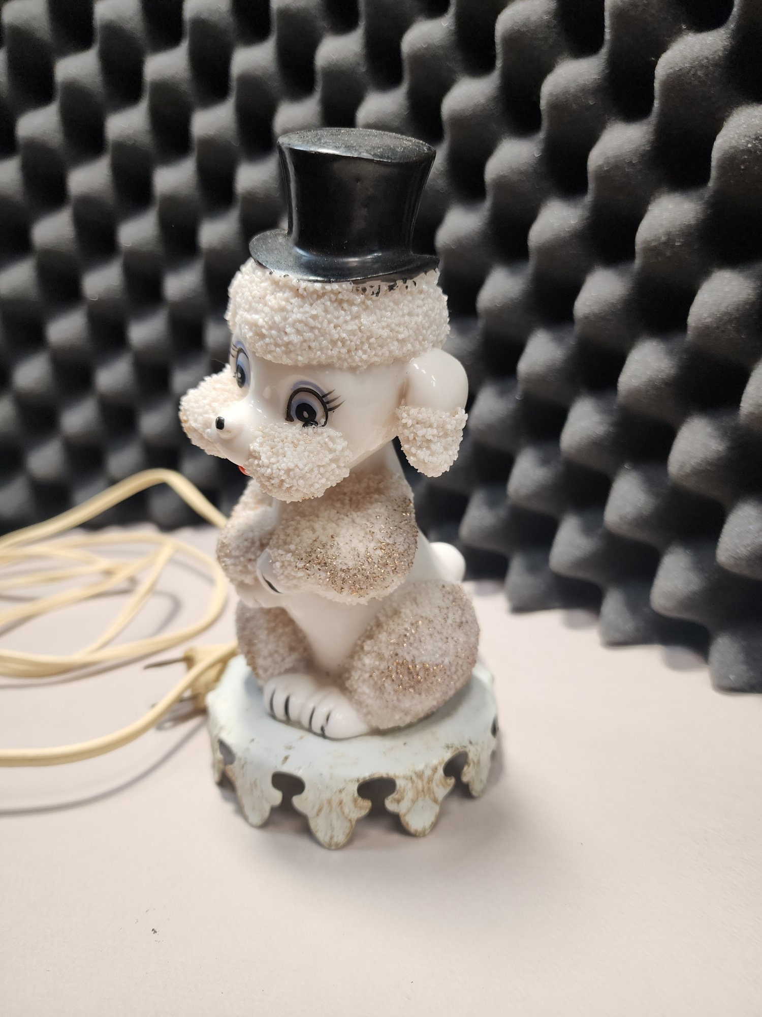 ◎Poodle Plush Lamp＊ビンテージ 昭和レトロ プードルランプ