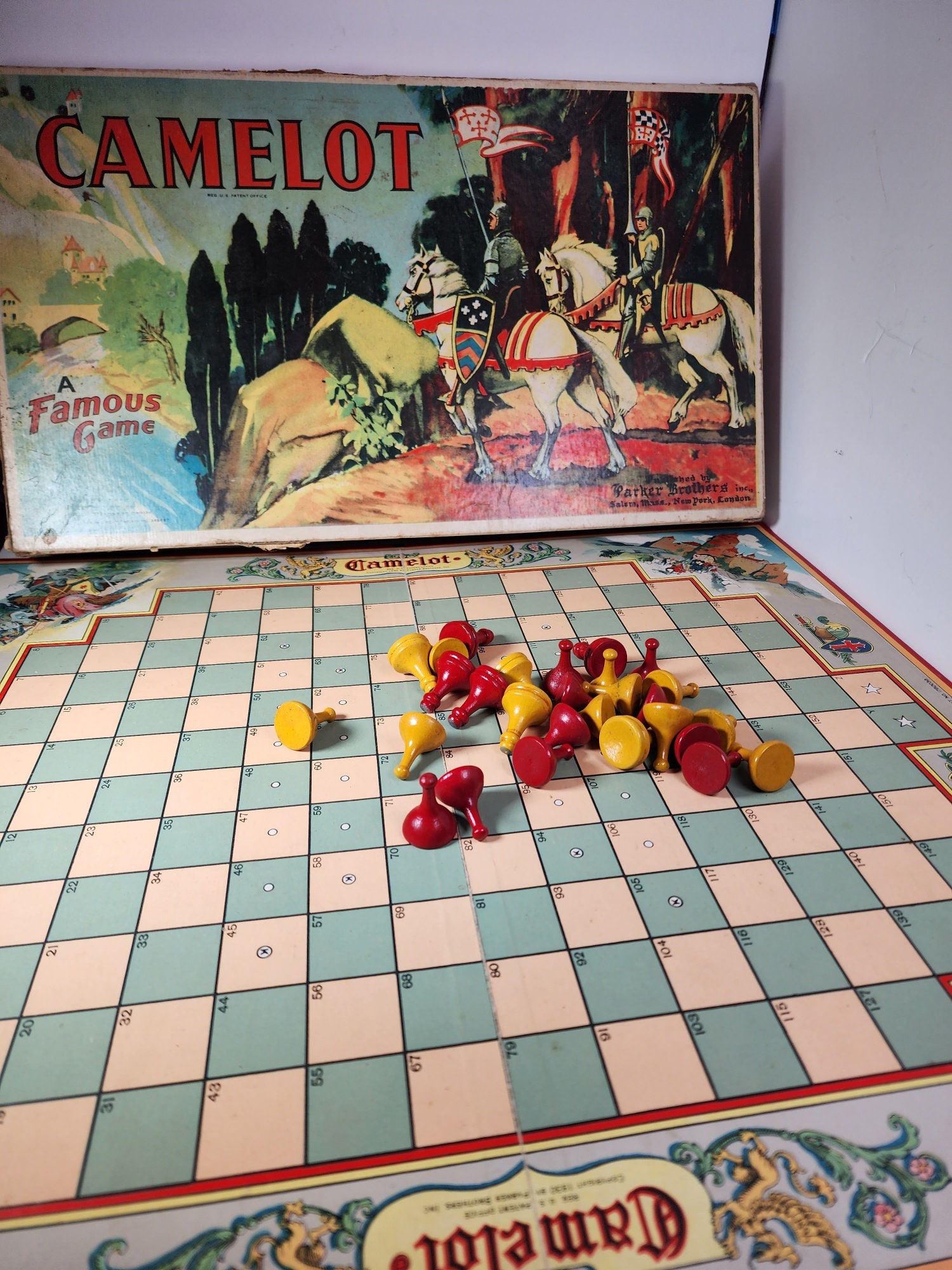 Vintage Camelot Board Game - Etsy