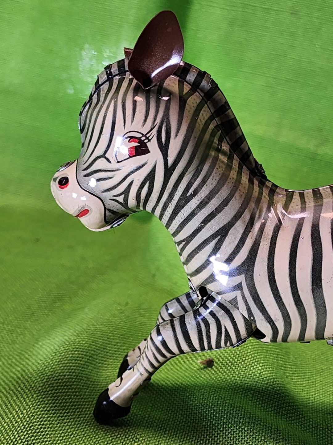 Tin Zebra Toy - Etsy