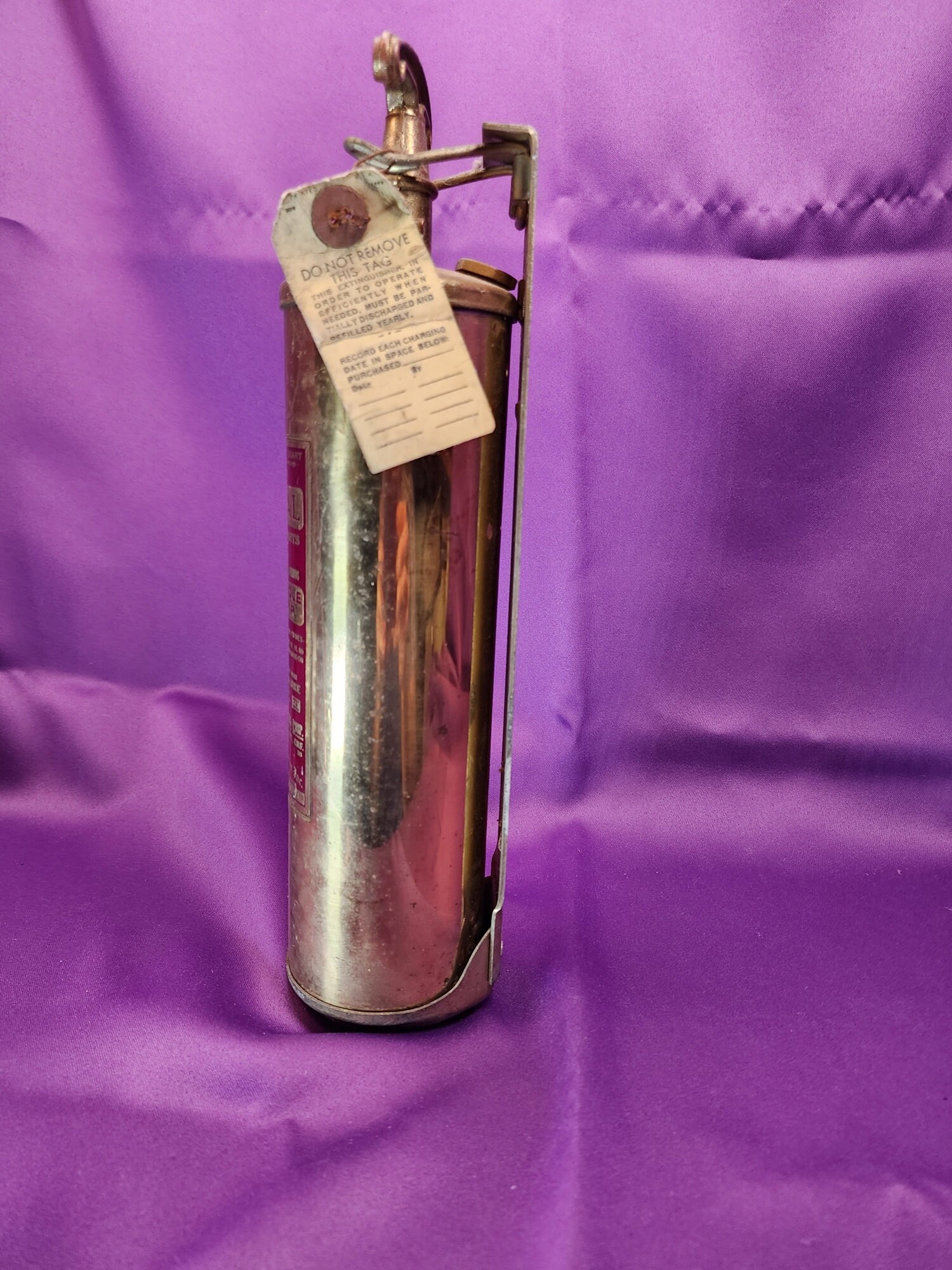 Brass General Fire Extinguisher With Original Bracket Etsy