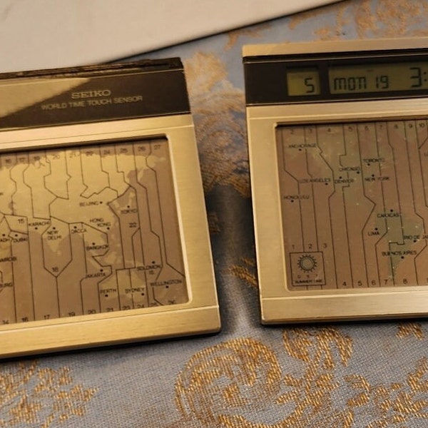 Seiko World Clock Etsy