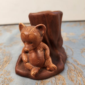 Super Cute Mid Century Bear Pencil Holder
