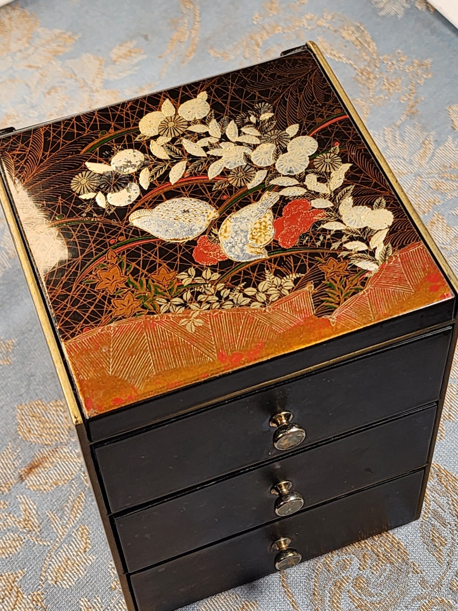 Vintage Japanese Jewelry Box Etsy