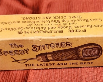 Vintage Speedy Stitcher Sewing Awl Kit 