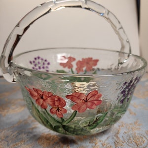 Vintage Fifth Avenue Crystal Basket
