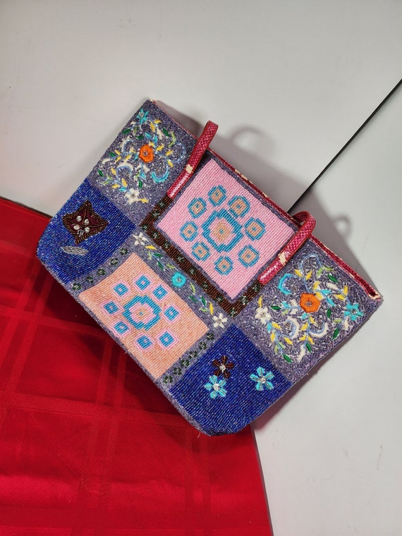 Fendi FENDI Beads Minamamo Pouch Handbag Pink P13382 – NUIR VINTAGE