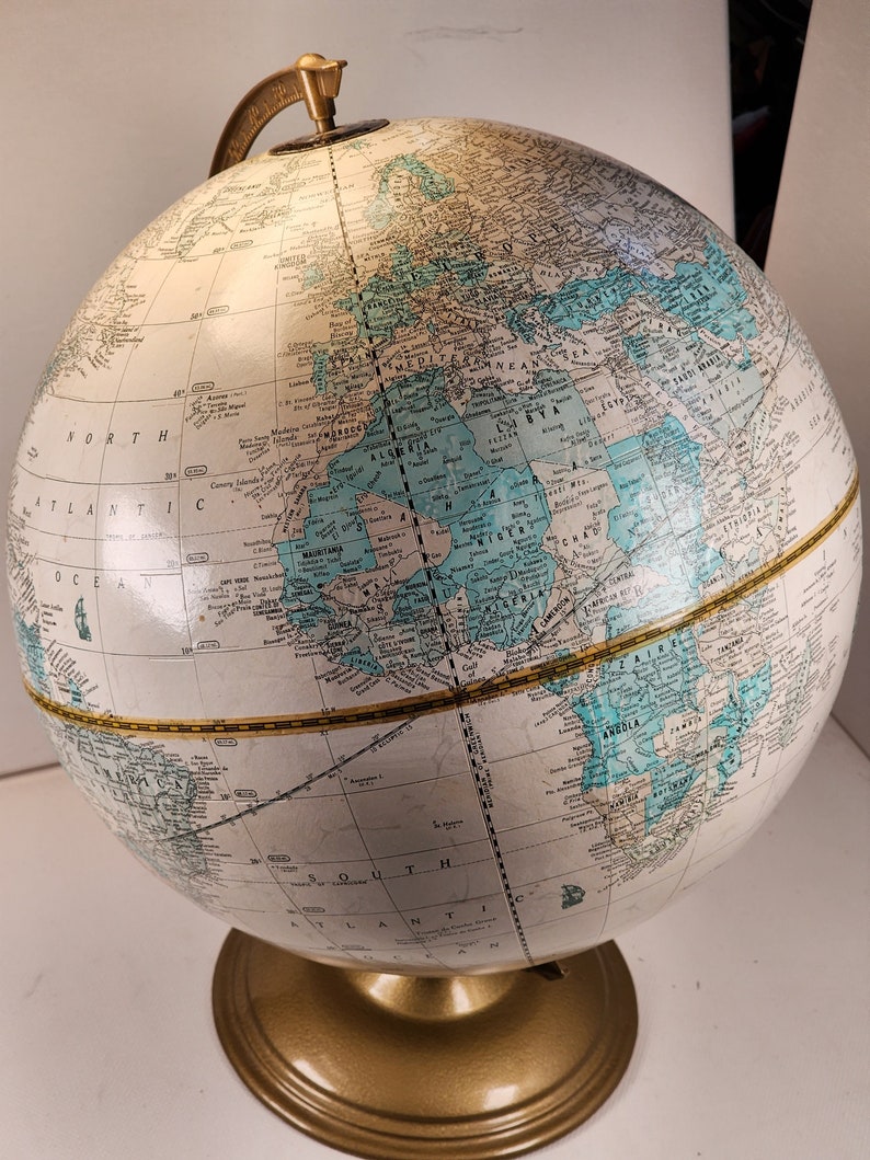 Vintage Crams Imperial World Globe - Etsy