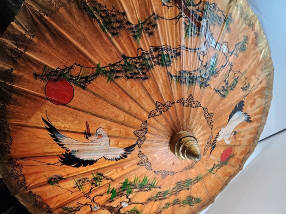 Fantastic Hand Painted Chinese Umbrella - image 4