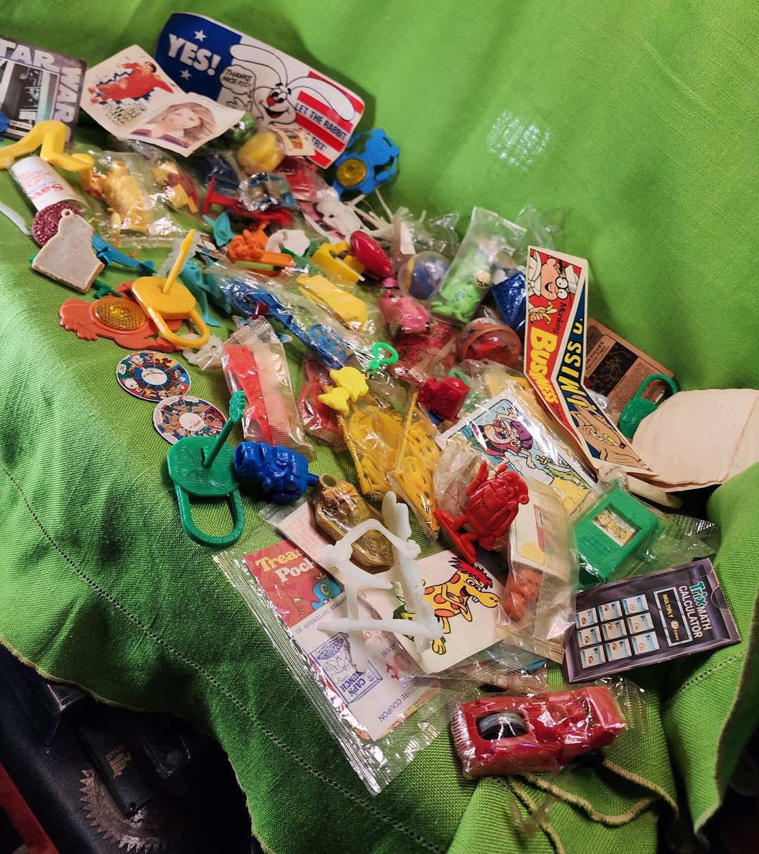 Huge Lot of 70s Cereal Box Toys Etsy