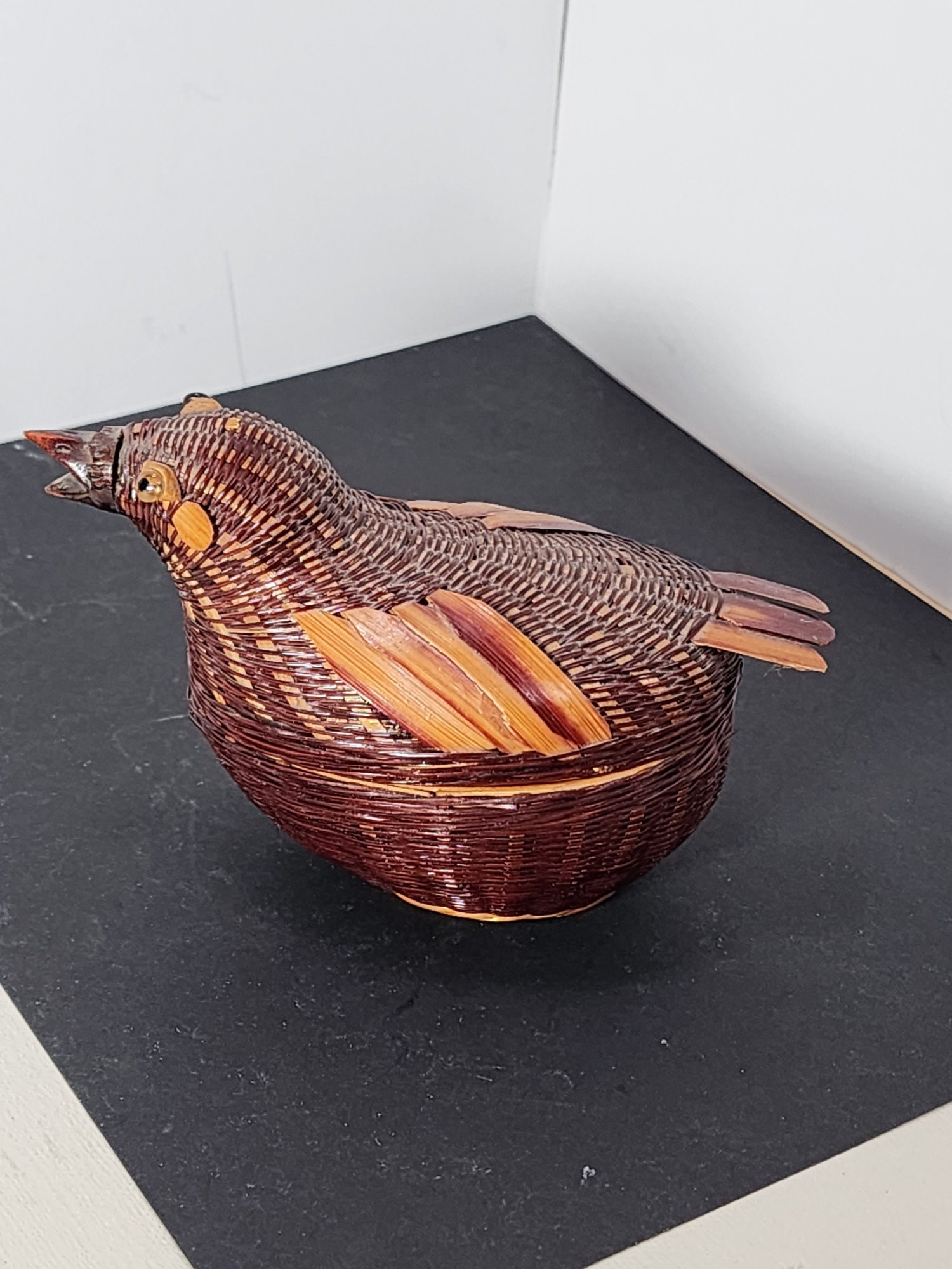 Etsy - Bird Vintage Basket 鳥かご 日本 鳥籠 バードケージ レトロ調 