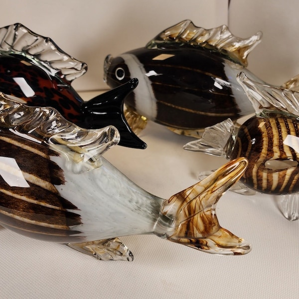 Murano Glass Fish Large Etsy